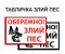 Табличка Злий пес